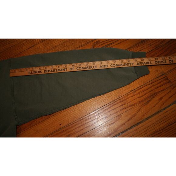 Vintage 90s Starter Faded Dark Green XL Crewneck Sweatshirt Embroider Logo - Picture 8 of 11